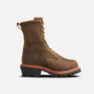 LoggerMax Men's 9-inch Insulated, Waterproof Safety Toe Logger Boot