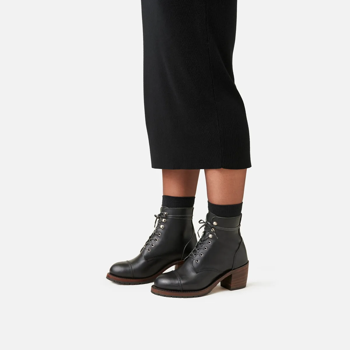 Eileen Women's Heeled Boot in Amber Harness - Image 10