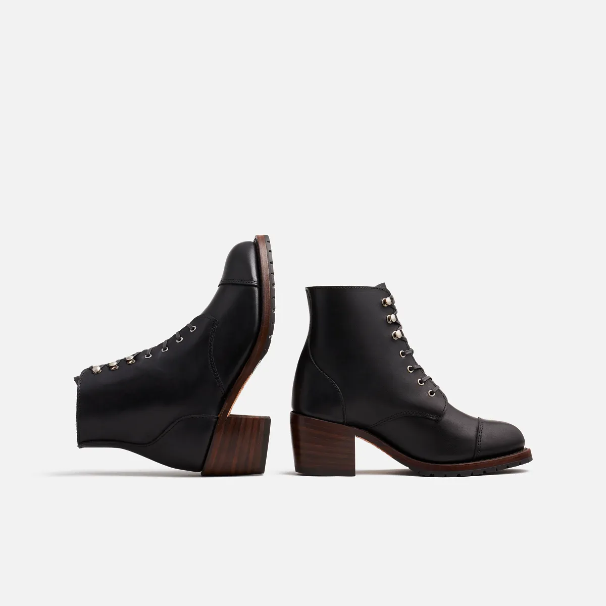 Eileen Women's Heeled Boot in Amber Harness - Image 15