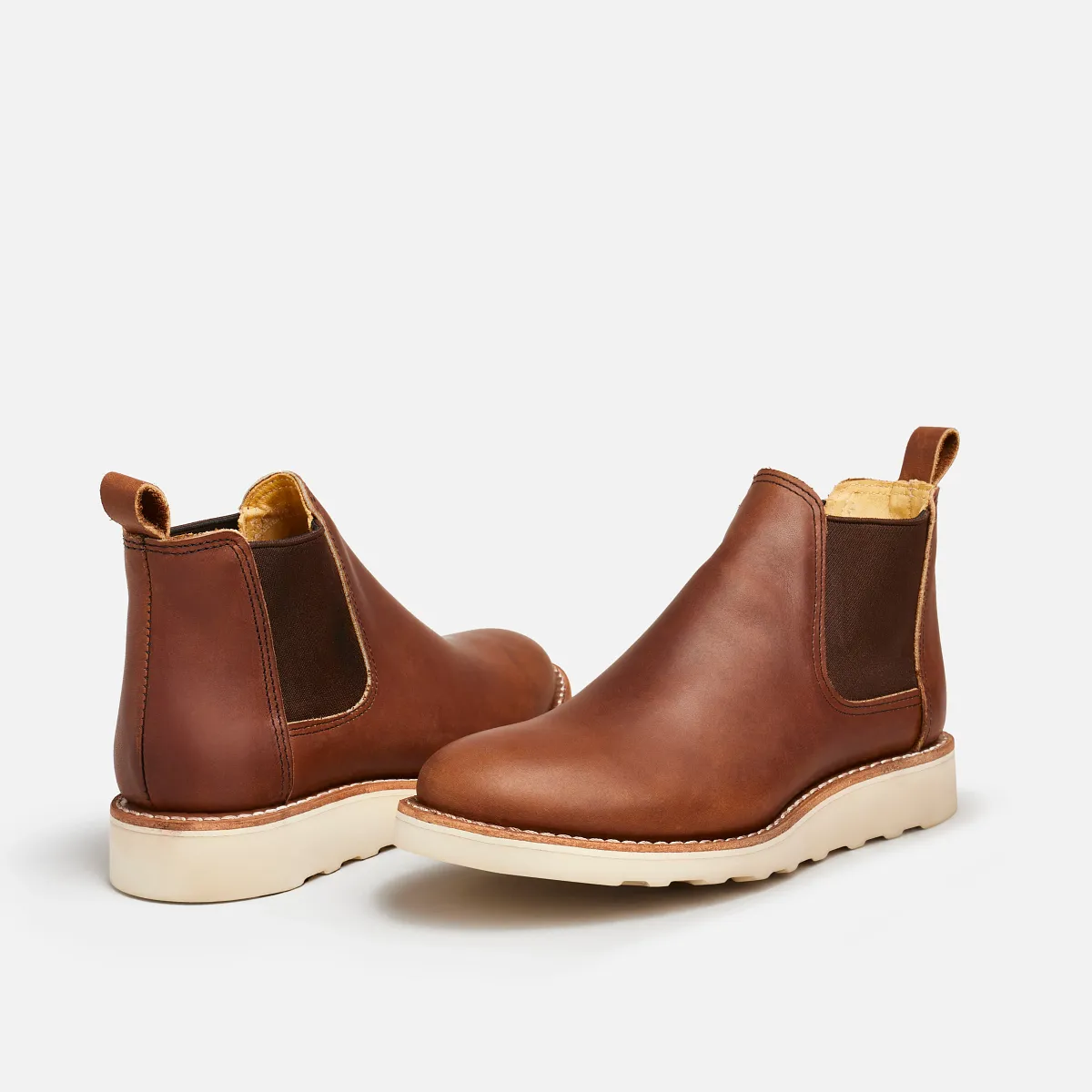 Classic Chelsea Women's Short Boot in Amber Harness Leather - Image 7