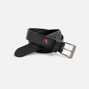 Heavy Duty Work Leather Belt Men's Leather Belt in Black