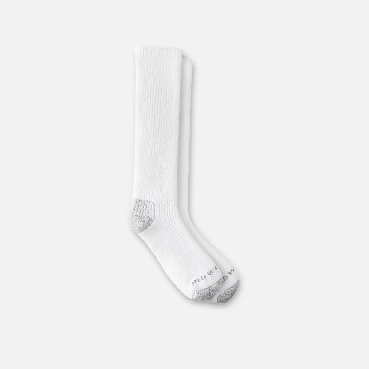 Everyday Work Medium Weight Over-the-Calf Unisex Cotton Blend Over-the-Calf Sock in White