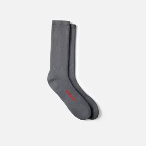 Nilit™ Breeze Cooling Light Weight Crew Unisex Breeze Nylon Crew Sock in Charcoal