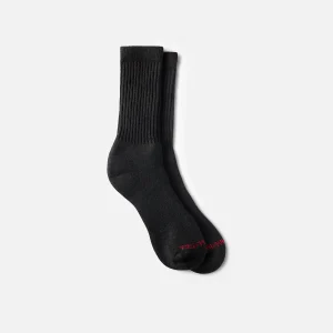 Performance Work Medium Weight Crew Unisex Acrylic Blend Crew Sock in Black