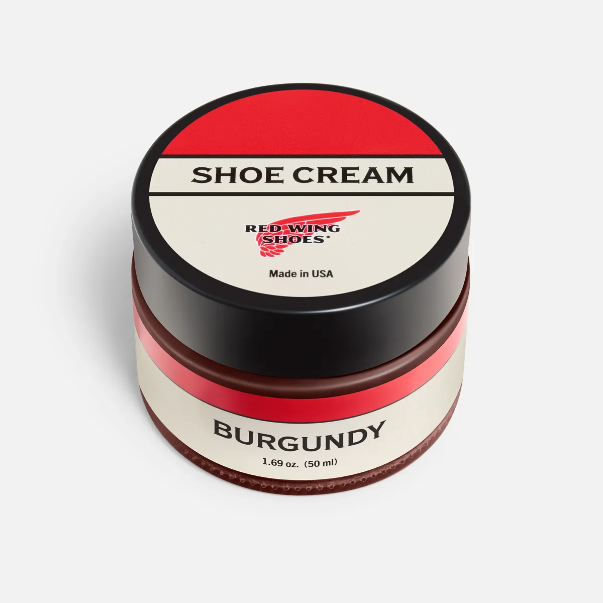 Burgundy Shoe Cream Leather Care Product - Condition