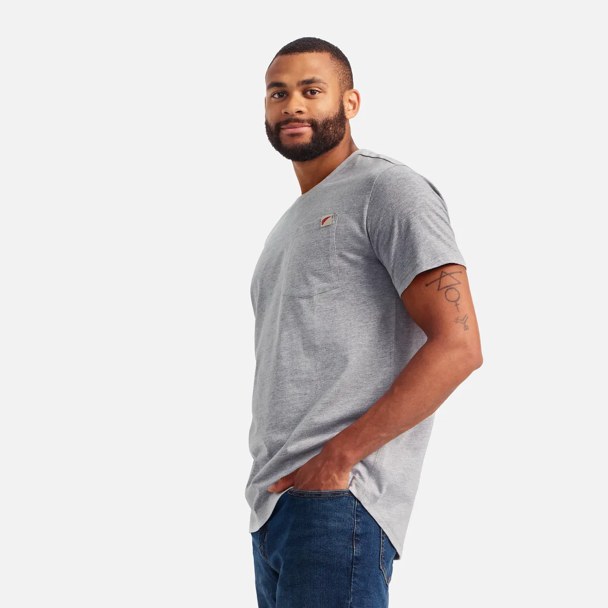 Short Sleeve Pocket T-Shirt Men's Short Sleeve T-Shirt in Black - Image 20