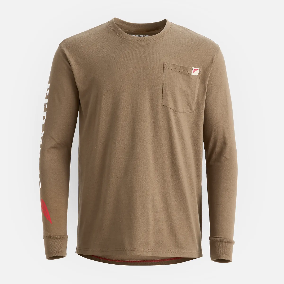 Long Sleeve Pocket T-Shirt with Sleeve Print Men's Long Sleeve T-Shirt in Black - Image 6