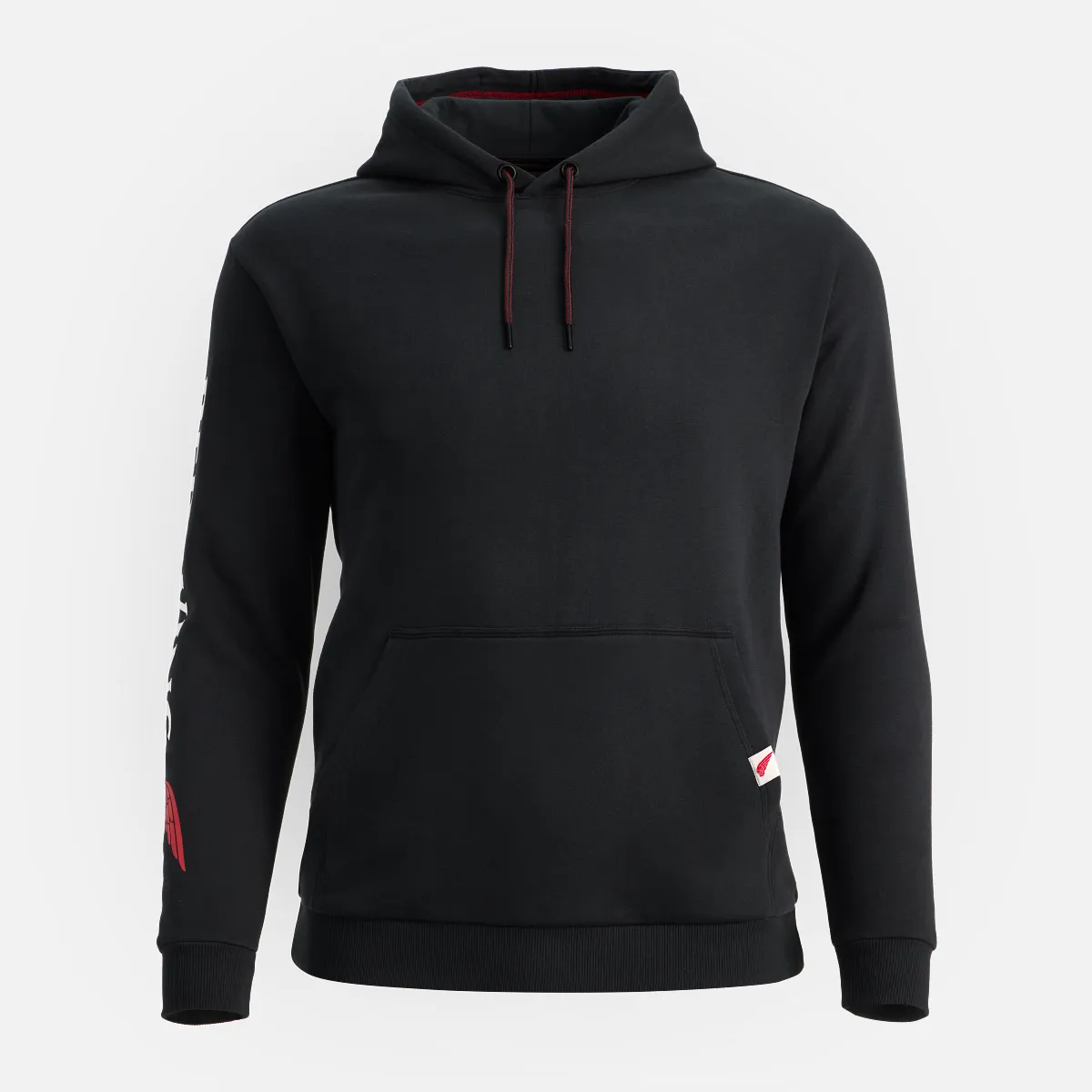 Hoodie with Sleeve Print Men's Hoodie in Black
