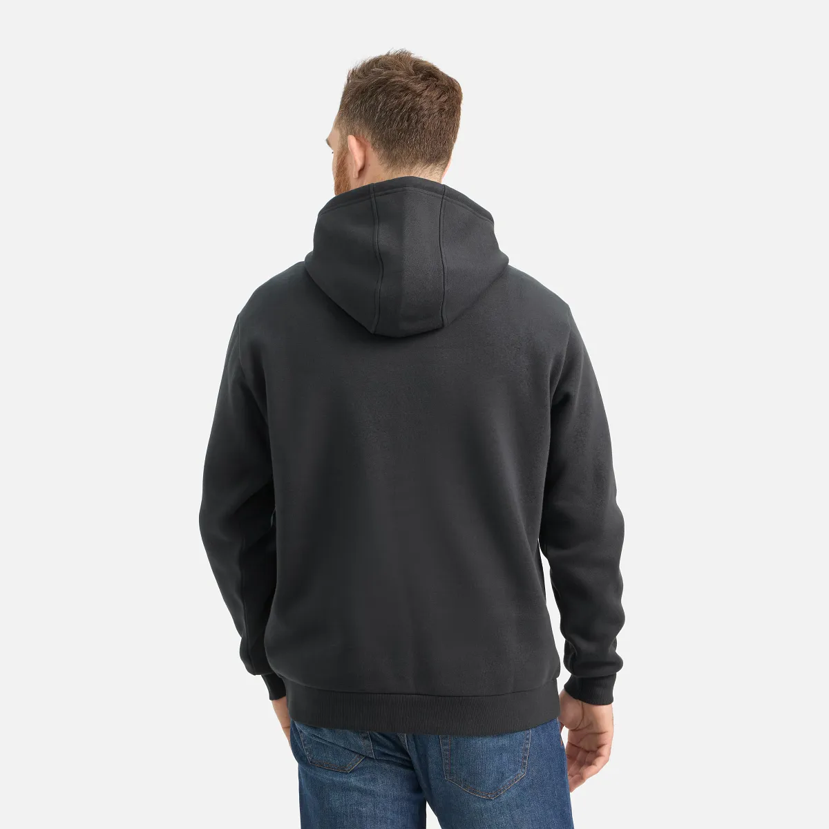 Hoodie with Sleeve Print Men's Hoodie in Black - Image 4