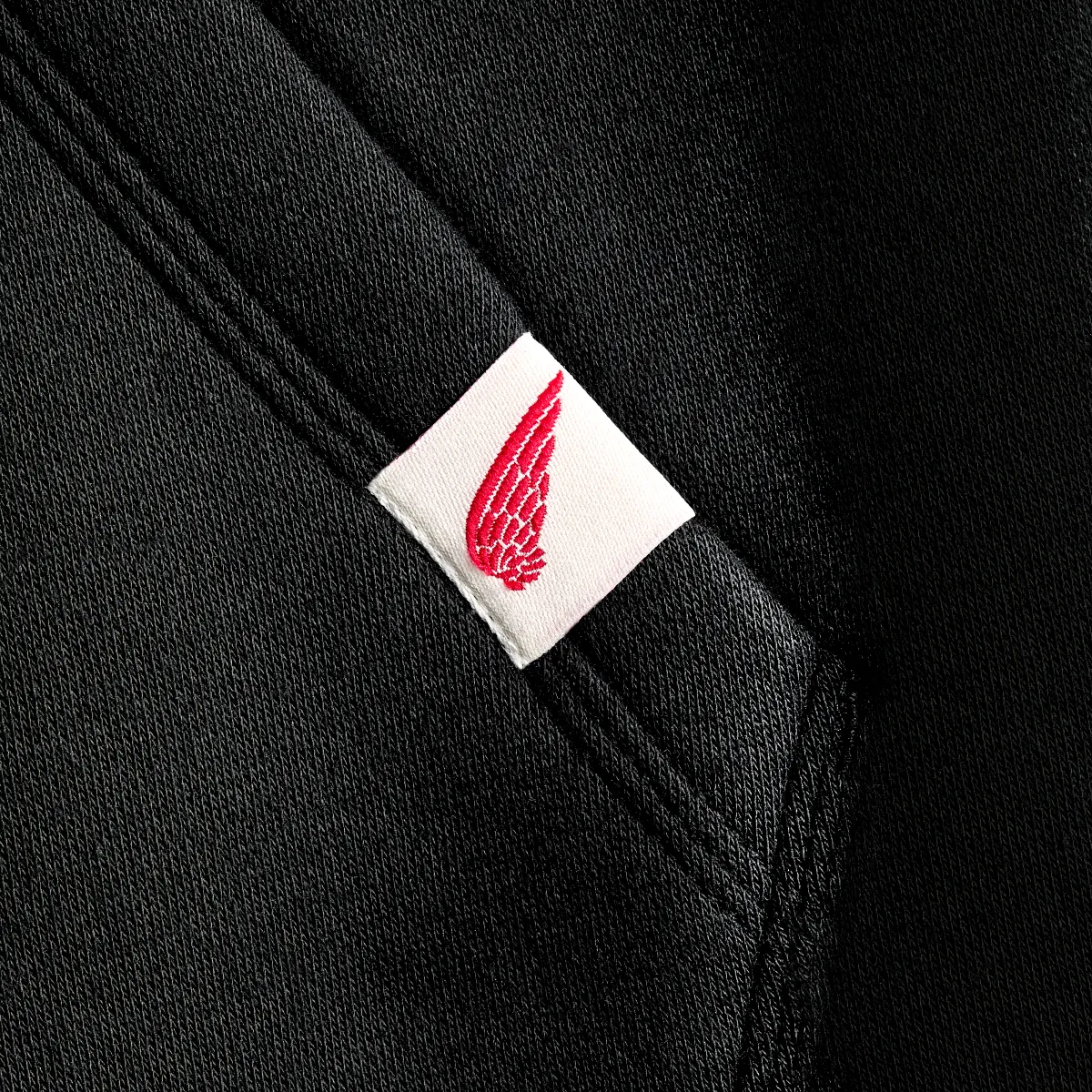 Hoodie with Sleeve Print Men's Hoodie in Black - Image 9