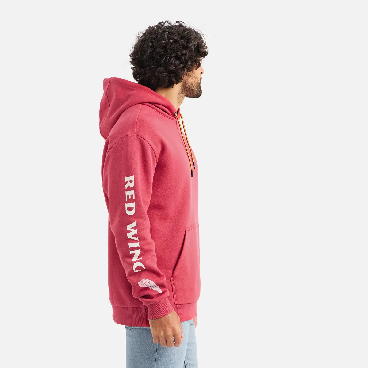 Hoodie with Sleeve Print Men's Hoodie in Black - Image 12