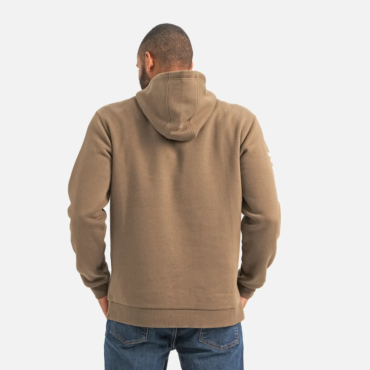 Hoodie with Sleeve Print Men's Hoodie in Black - Image 18