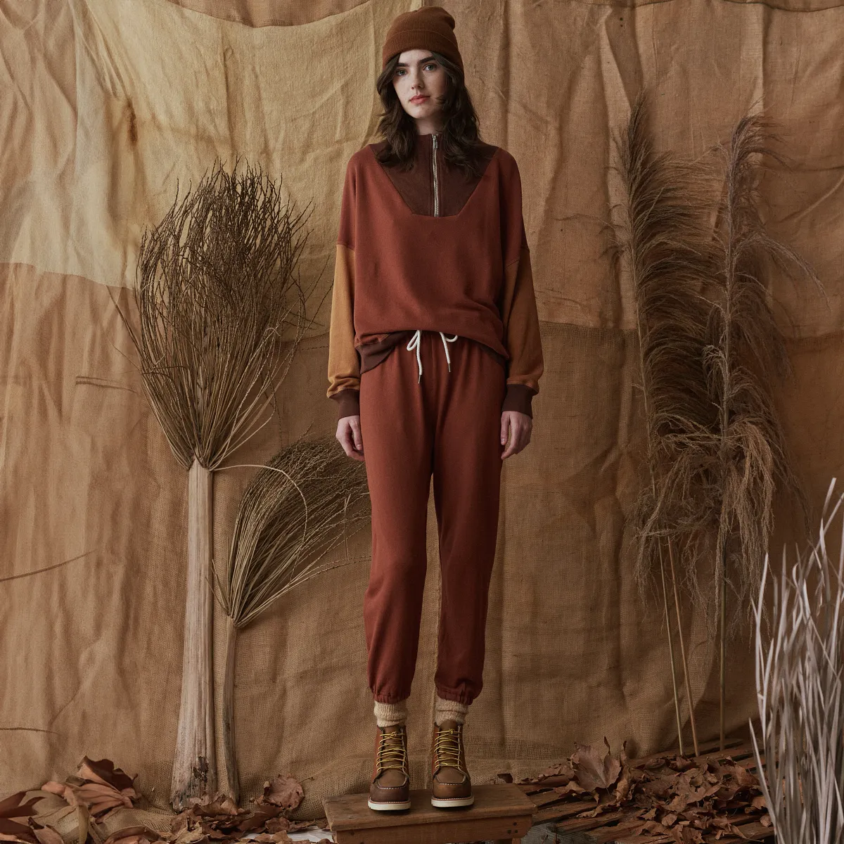 Classic Moc® & THE GREAT. Women's Short Boot in Multi Brown - Image 8