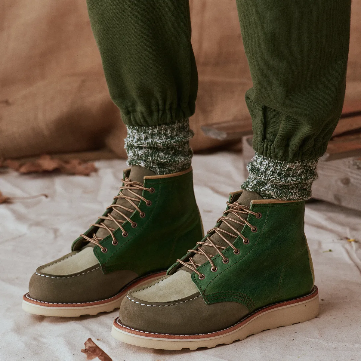 Classic Moc® & THE GREAT. Women's Short Boot in Multi Brown - Image 100