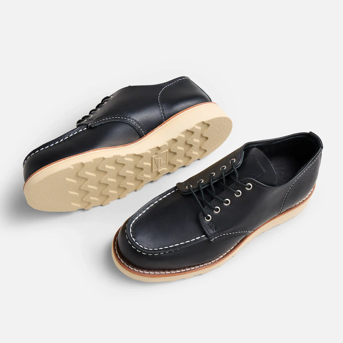 Shop Moc Oxford Women's Shop Moc Oxford in Black Boundary Leather - Image 7
